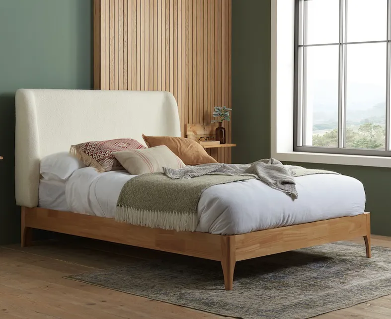 Lucca White Bed Frame